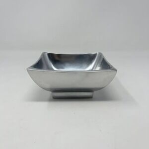 Southern Living at Home Metropolitan Square Bowl Small Silver Dish Serveware D/C